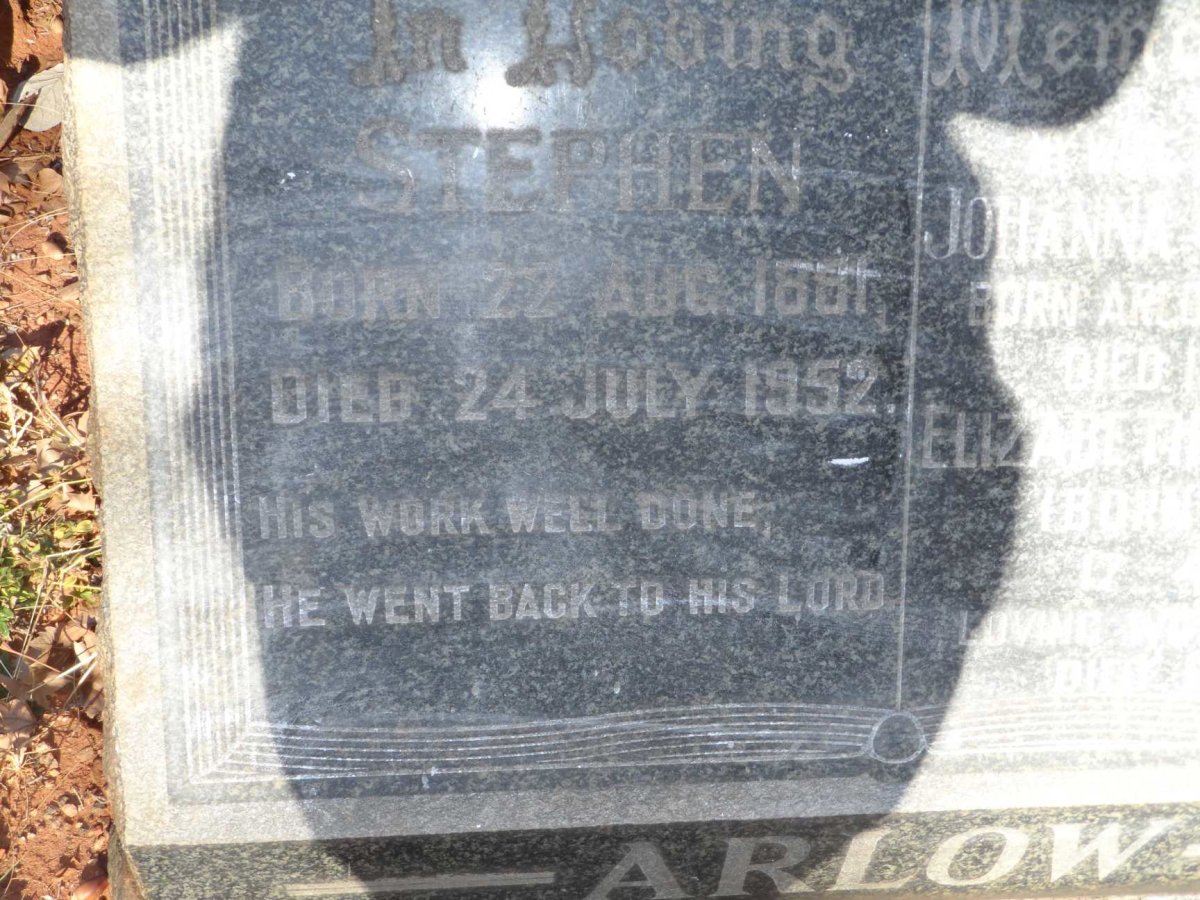 ARLOW Stephen 1891-1952 