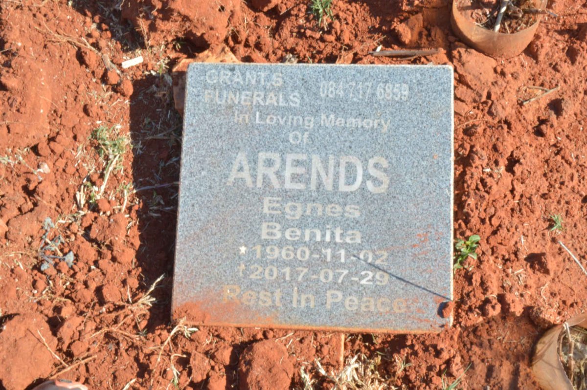 ARENDS Egnes Benita 1960-2017