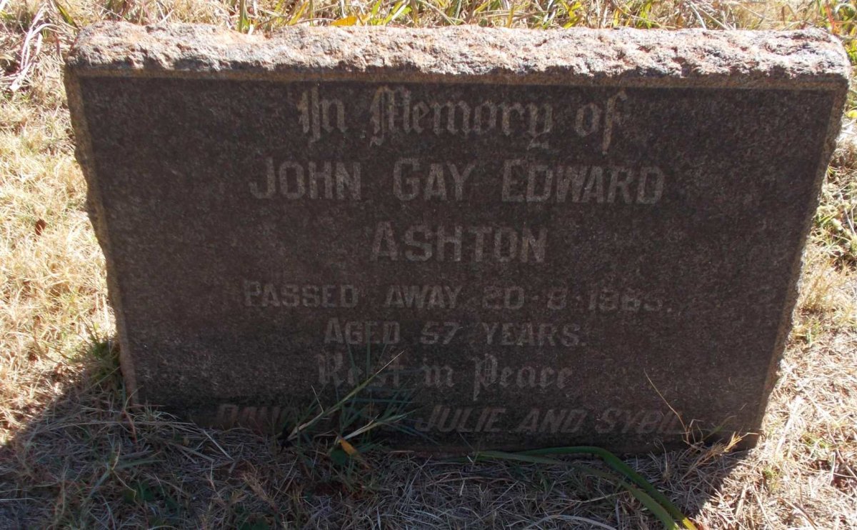 ASHTON John Gay Edward -1965