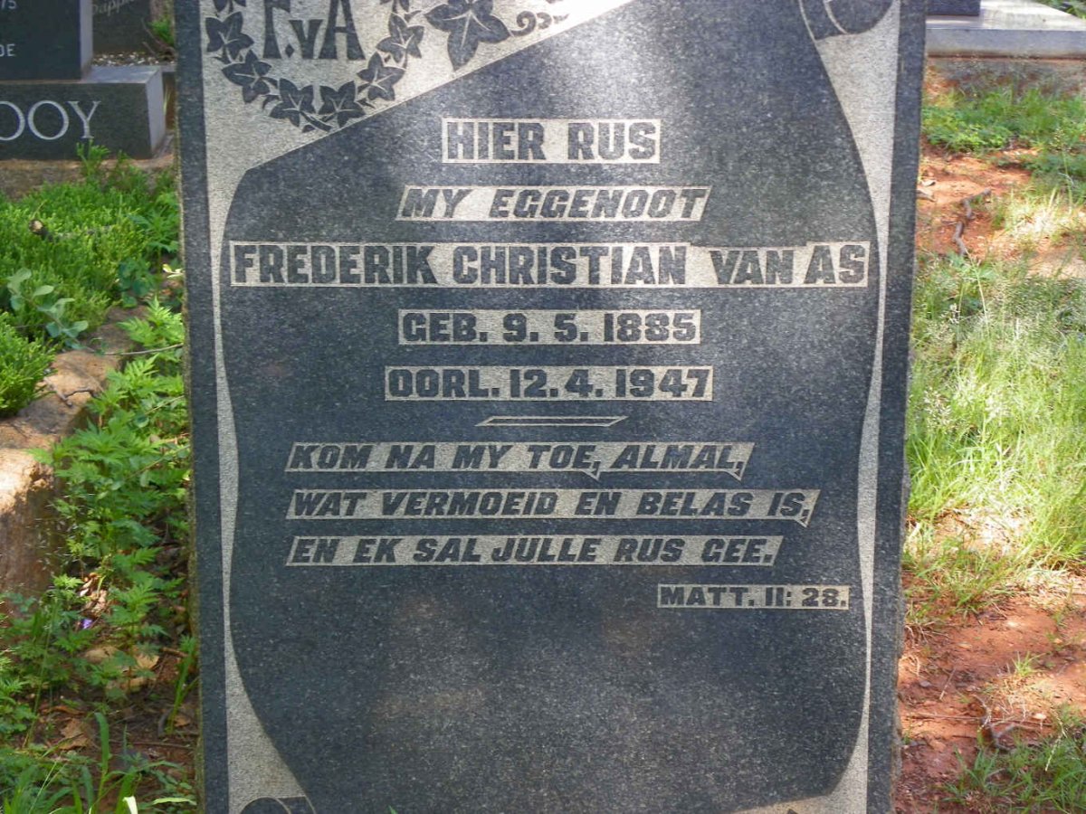 AS Frederik Christian, van 1885-1947