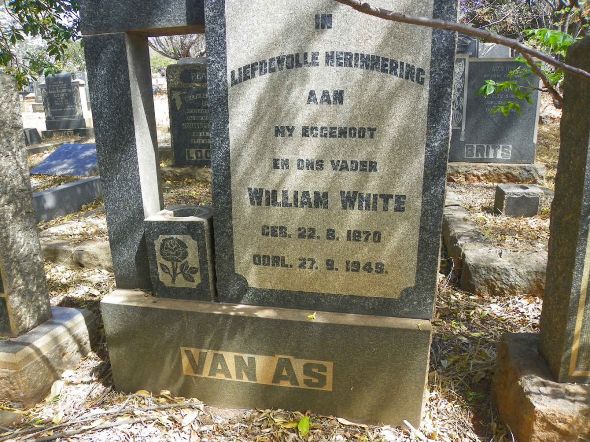 AS William White, van 1870-1949