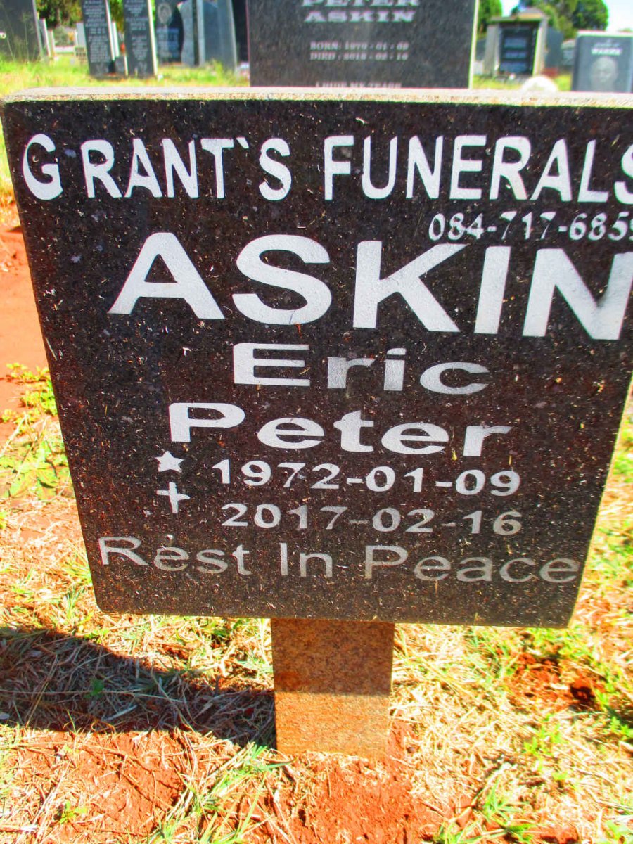 ASKIN Eric Peter 1972-2017