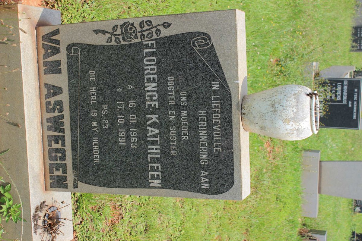 ASWEGEN Florence Kathleen, van 1963-1991