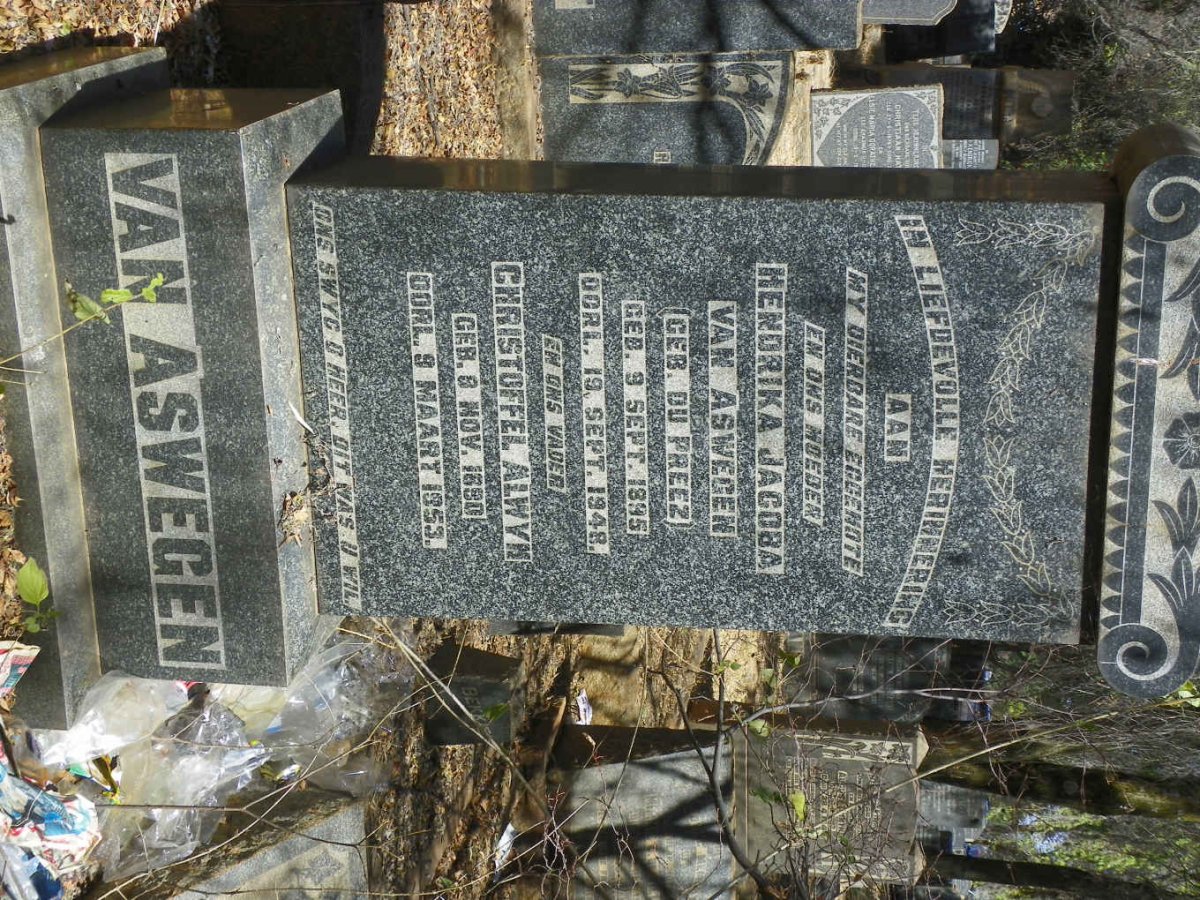 ASWEGEN Christoffel Alwyn, van 1890-1953 &amp; Hendrika Jacoba DU PREEZ 1895-1948