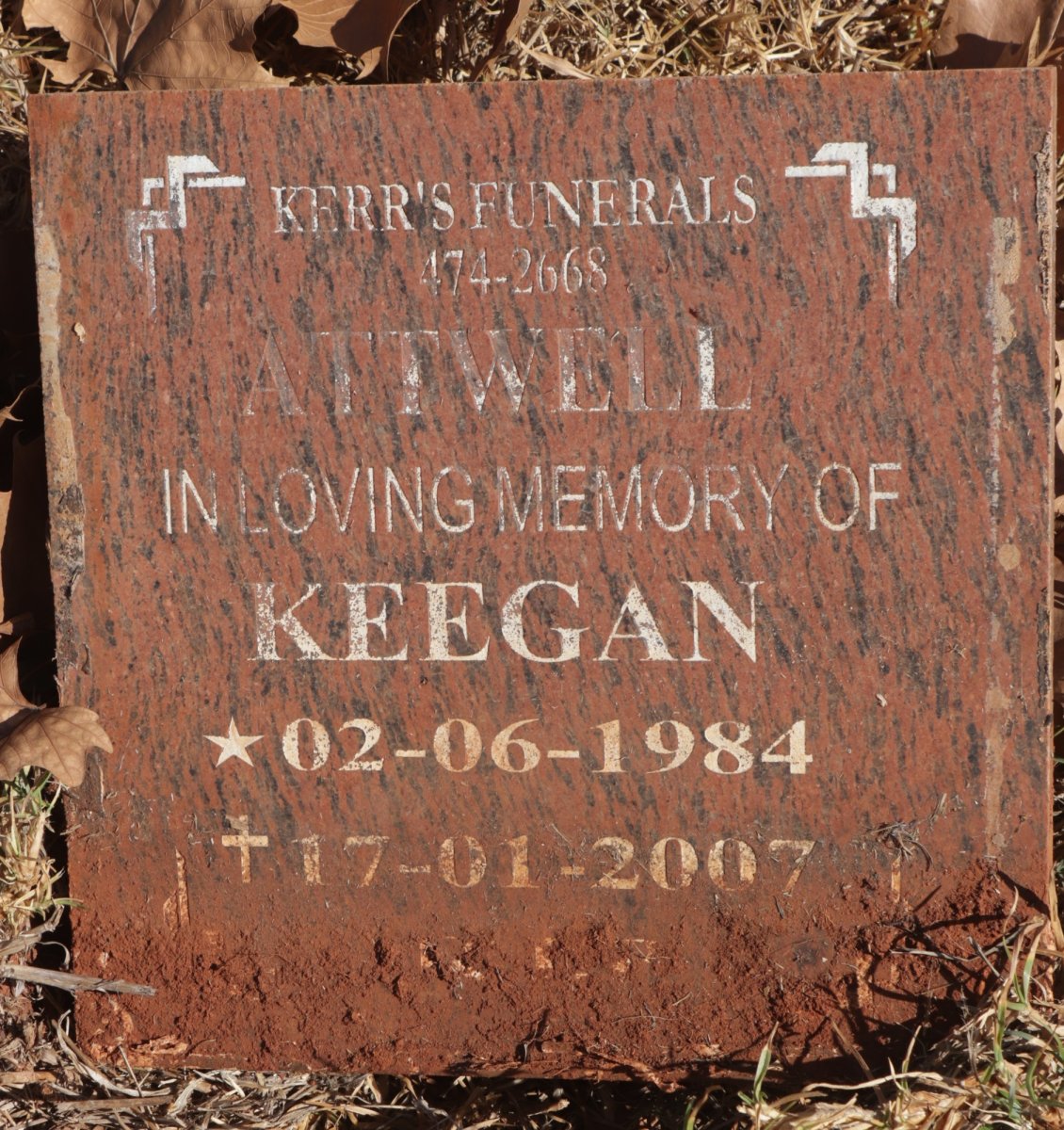 ATTWELL Keegan 1984-2007