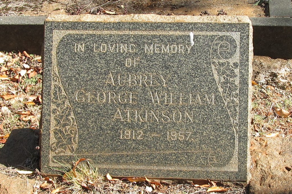 ATKINSON Aubrey George William 1912-1957
