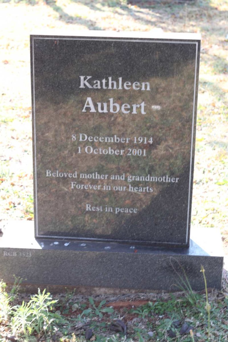 AUBERT Kathleen 1914-2001