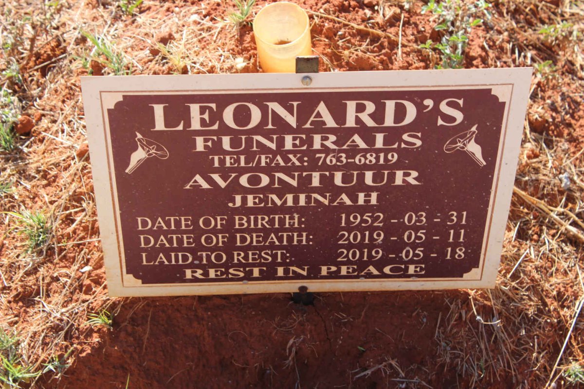 AVONTUUR Jeminah 1952-2019