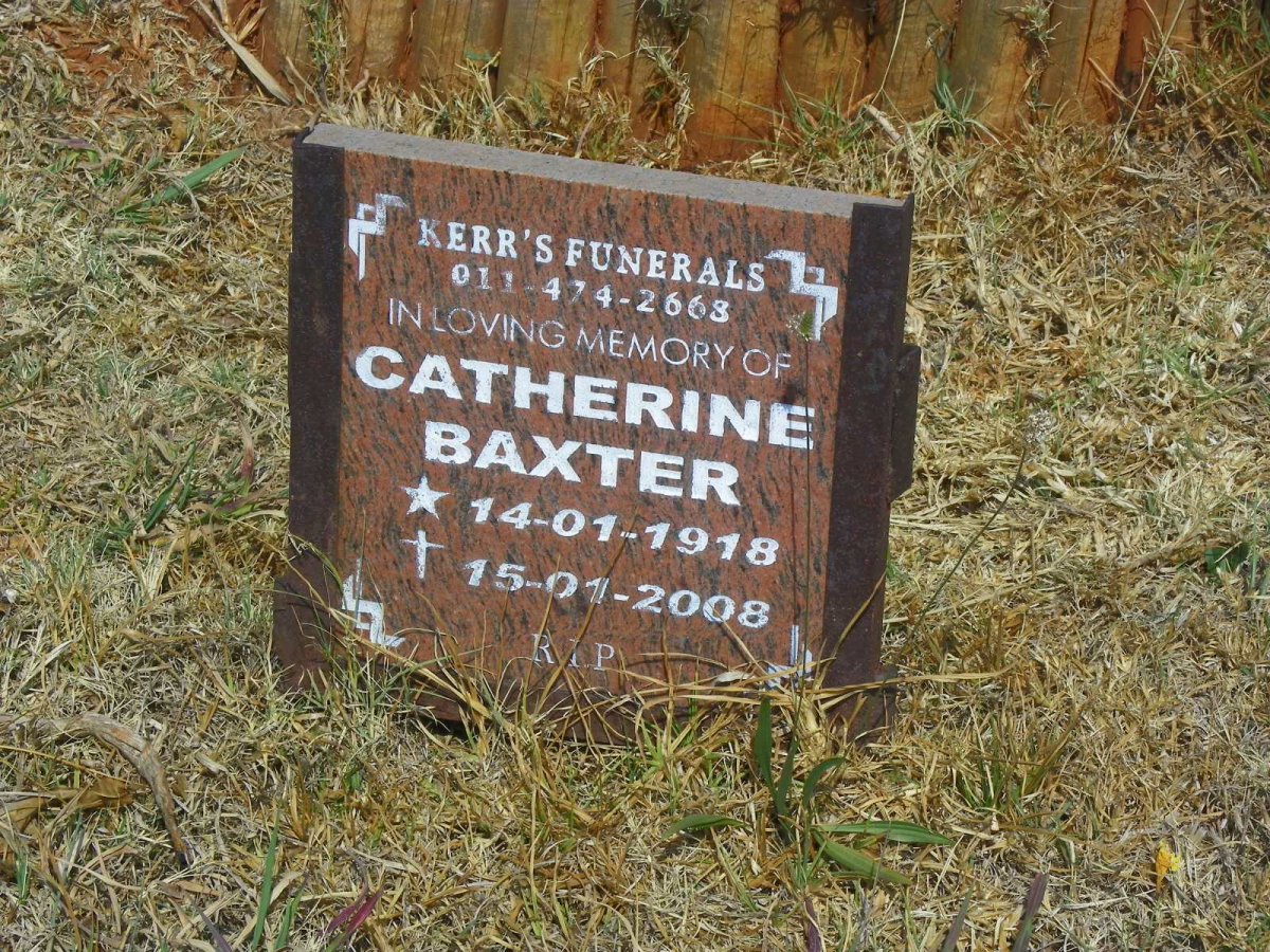 BAXTER Catherine 1918-2008