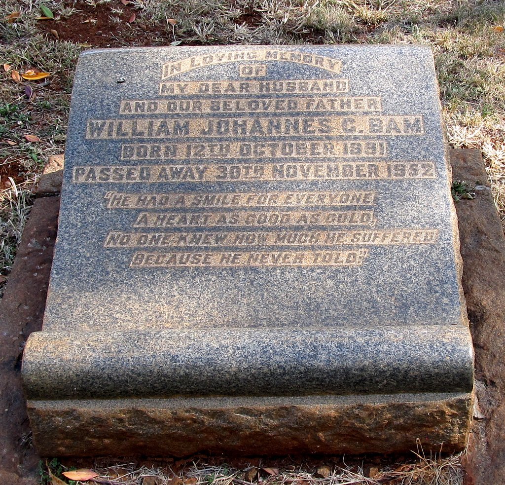 BAM William Johannes G. 1891-1952