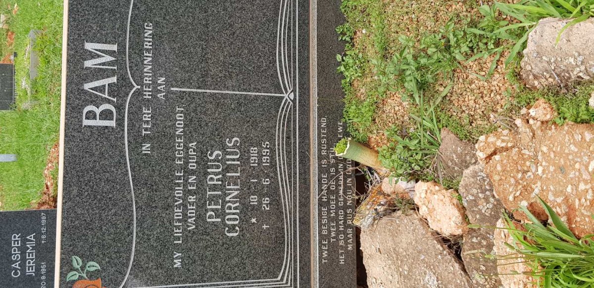 BAM Petrus Cornelius 1918-1995