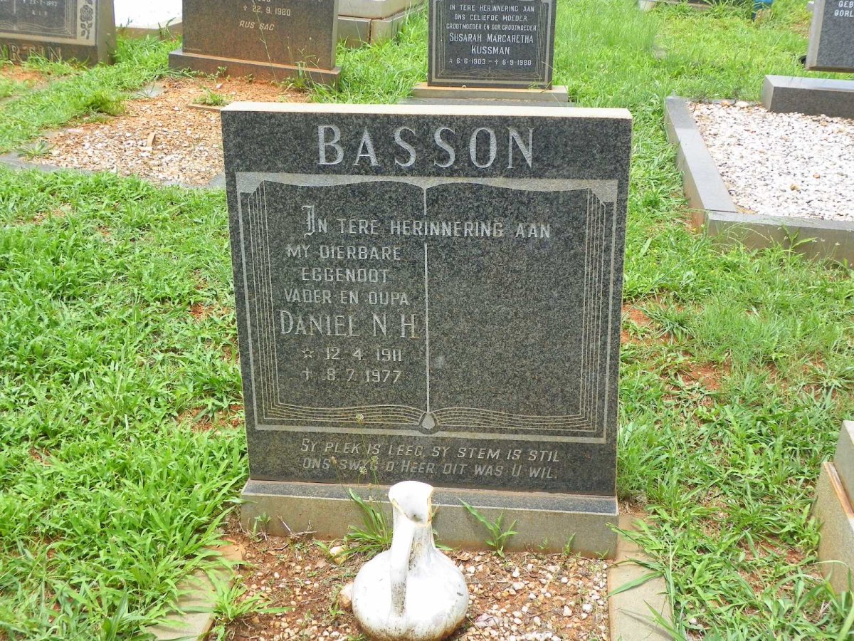 BASSON Daniel N.H. 1911-1977
