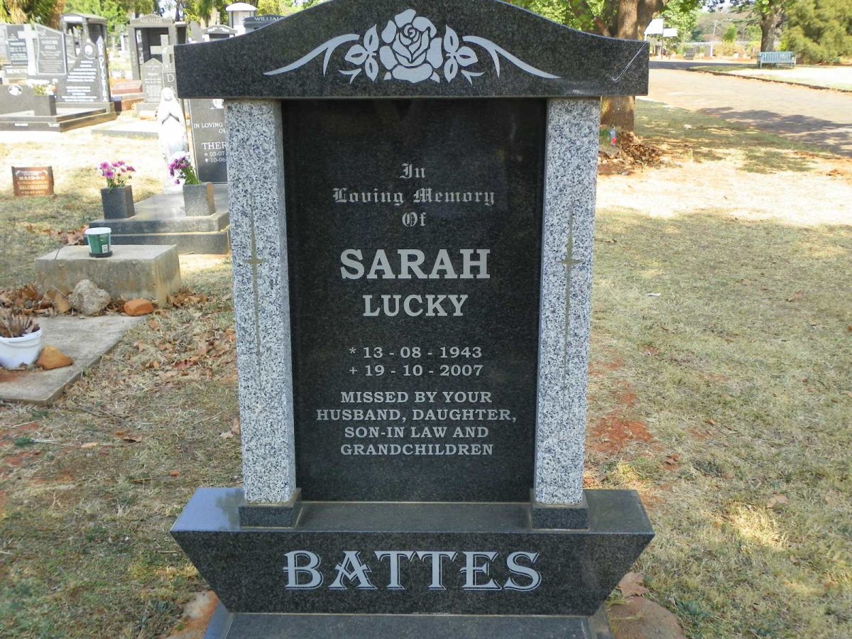 BATTES Sarah 1943-2007