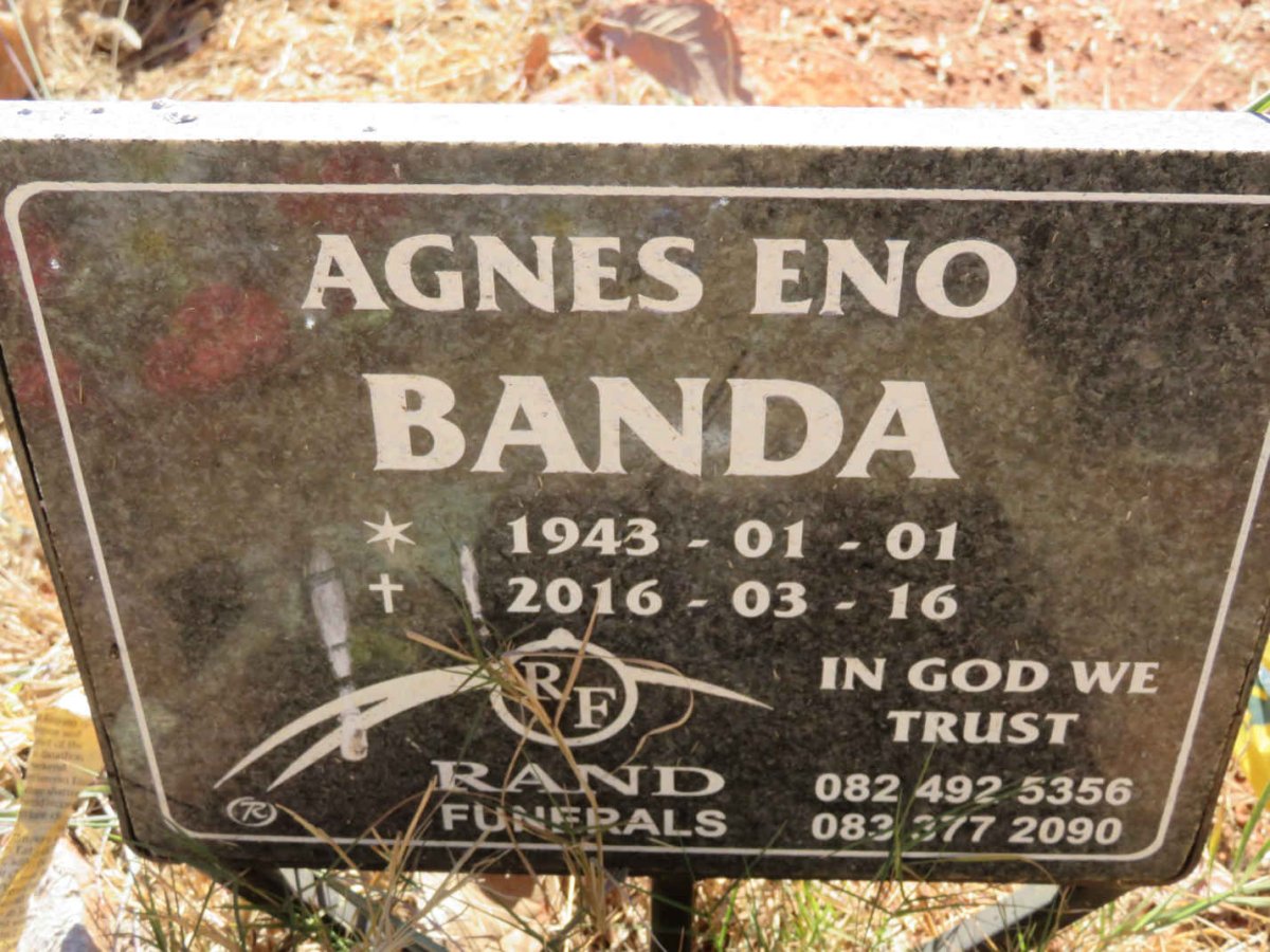 BANDA Agnes Eno 1943-2016