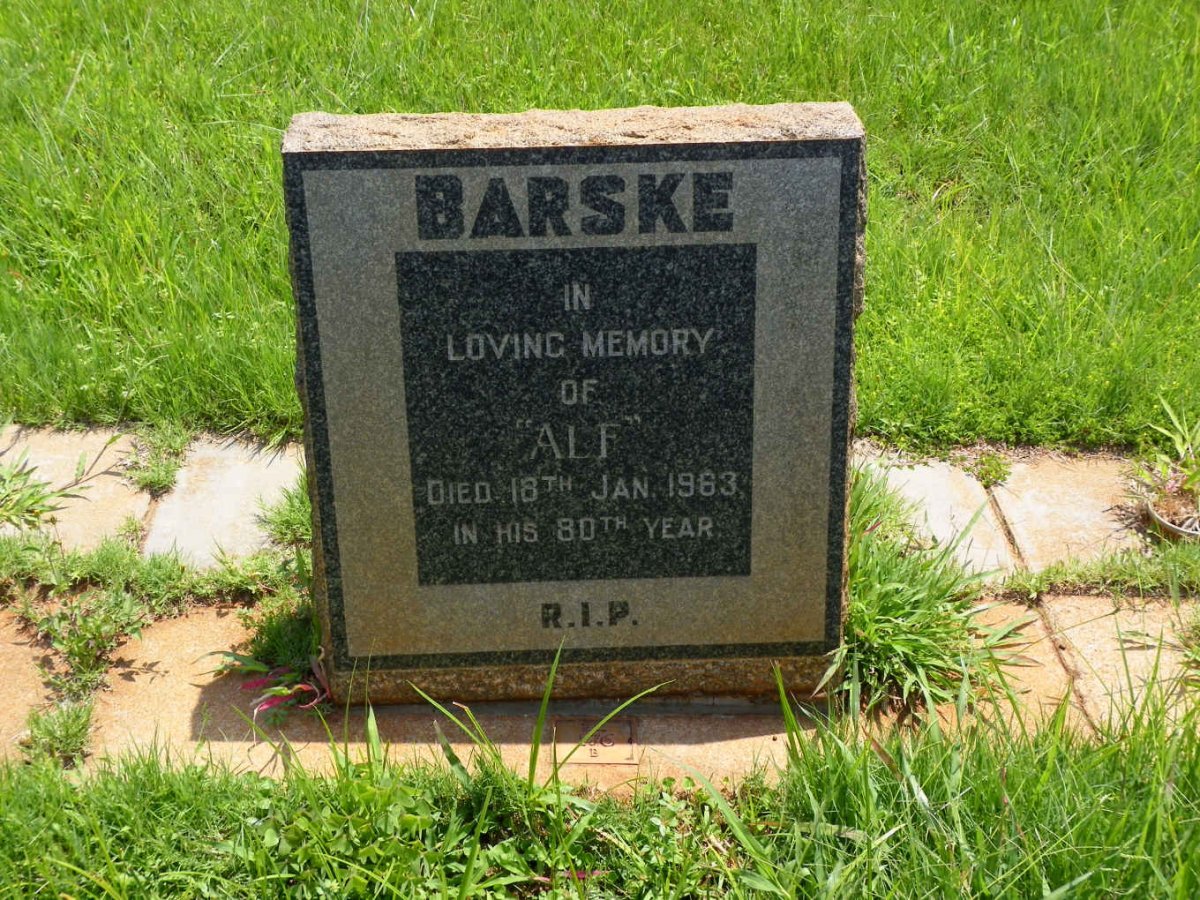 BARSKE Alf -1963