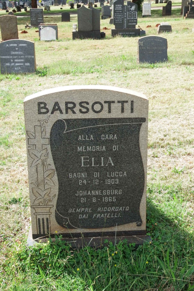 BARSOTTI Elia 1903-1965