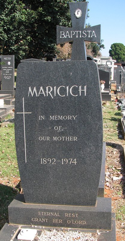 BAPTISTA Maricich 1872-1974