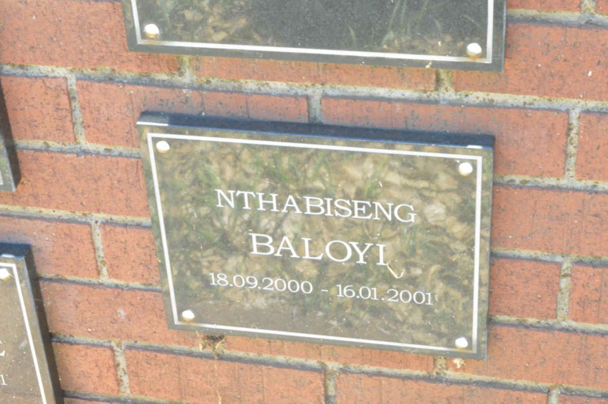BALOYI Nthabiseng 2000-2001