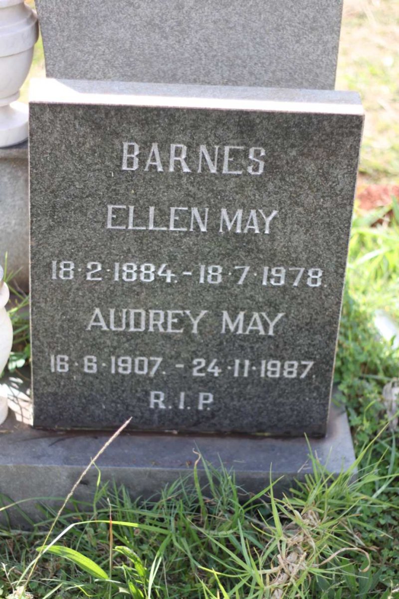 BARNES Ellen May 1884-1978 :: BARNES Audrey May 1907-1987
