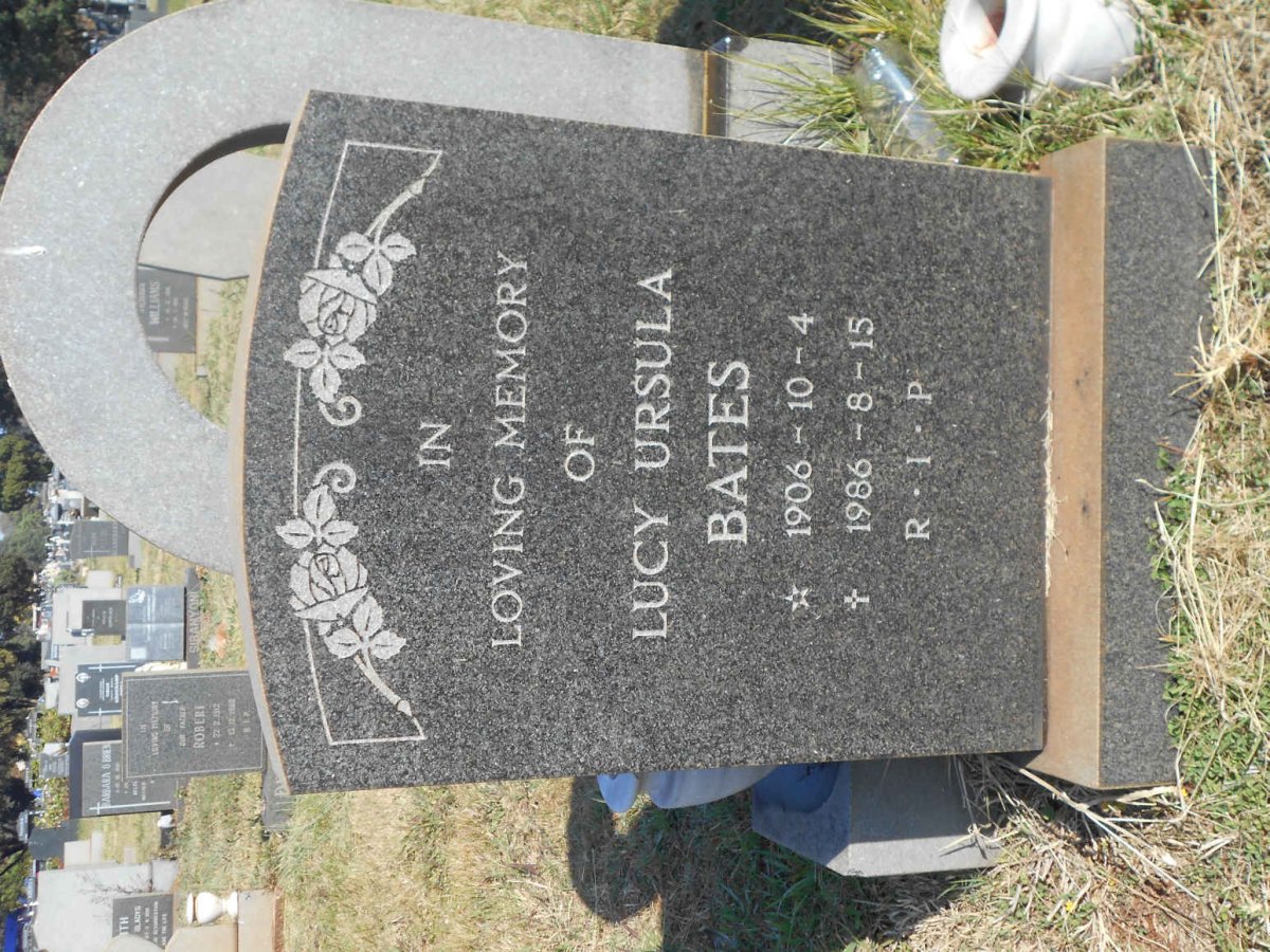 BATES Lucy Ursula 1906-1986