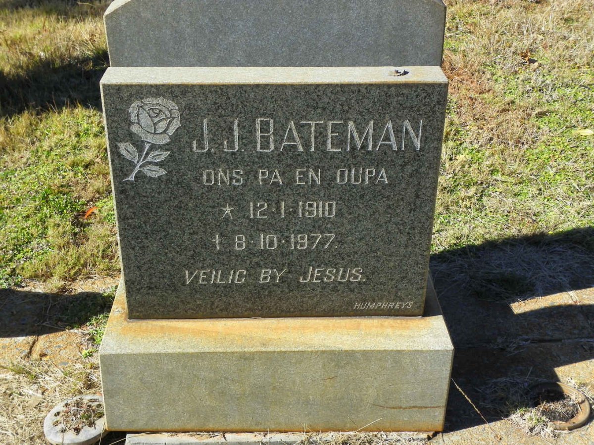 BATEMAN J.J. 1910-1977