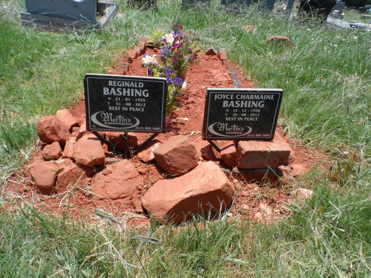 BASHING Reginald 1935-2012 &amp; Joyce Charmaine 1938-2011