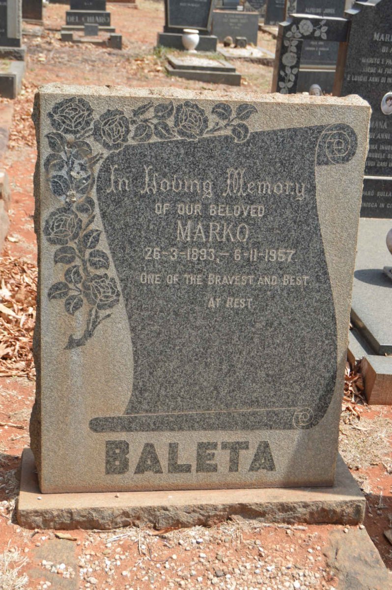 BALETA Marko 1893-1957