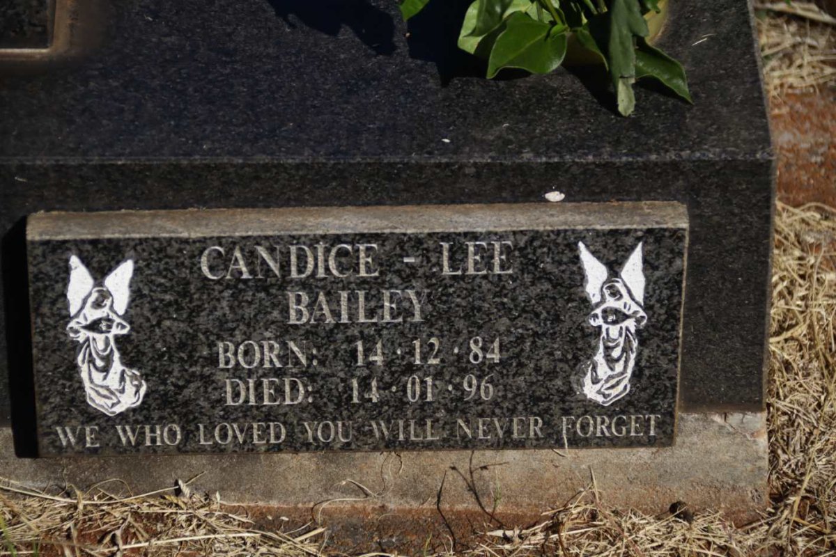 DUNCAN Len 1925-1979 :: BAILEY Sheryl-Louise 1958-1996 :: BAILEY Candice-Lee 1984-1996