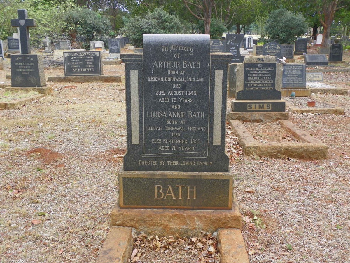 BATH Arthur -1945 &amp; Louisa Annie -1953