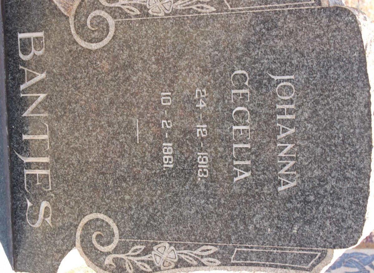 BANTJES Johanna Cecelia 1913-1961