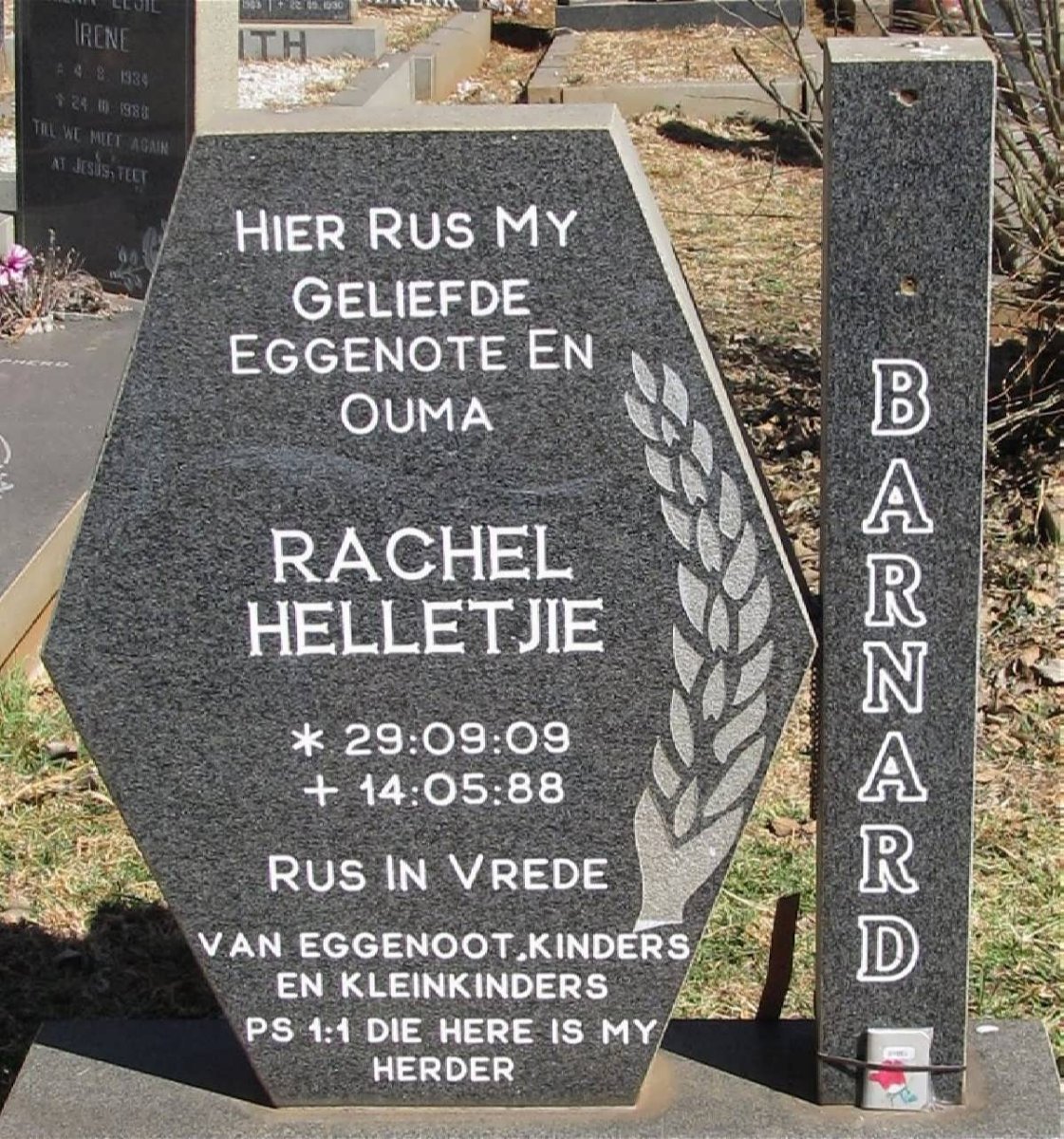 BARNARD Rachel Helletjie 1909-1988