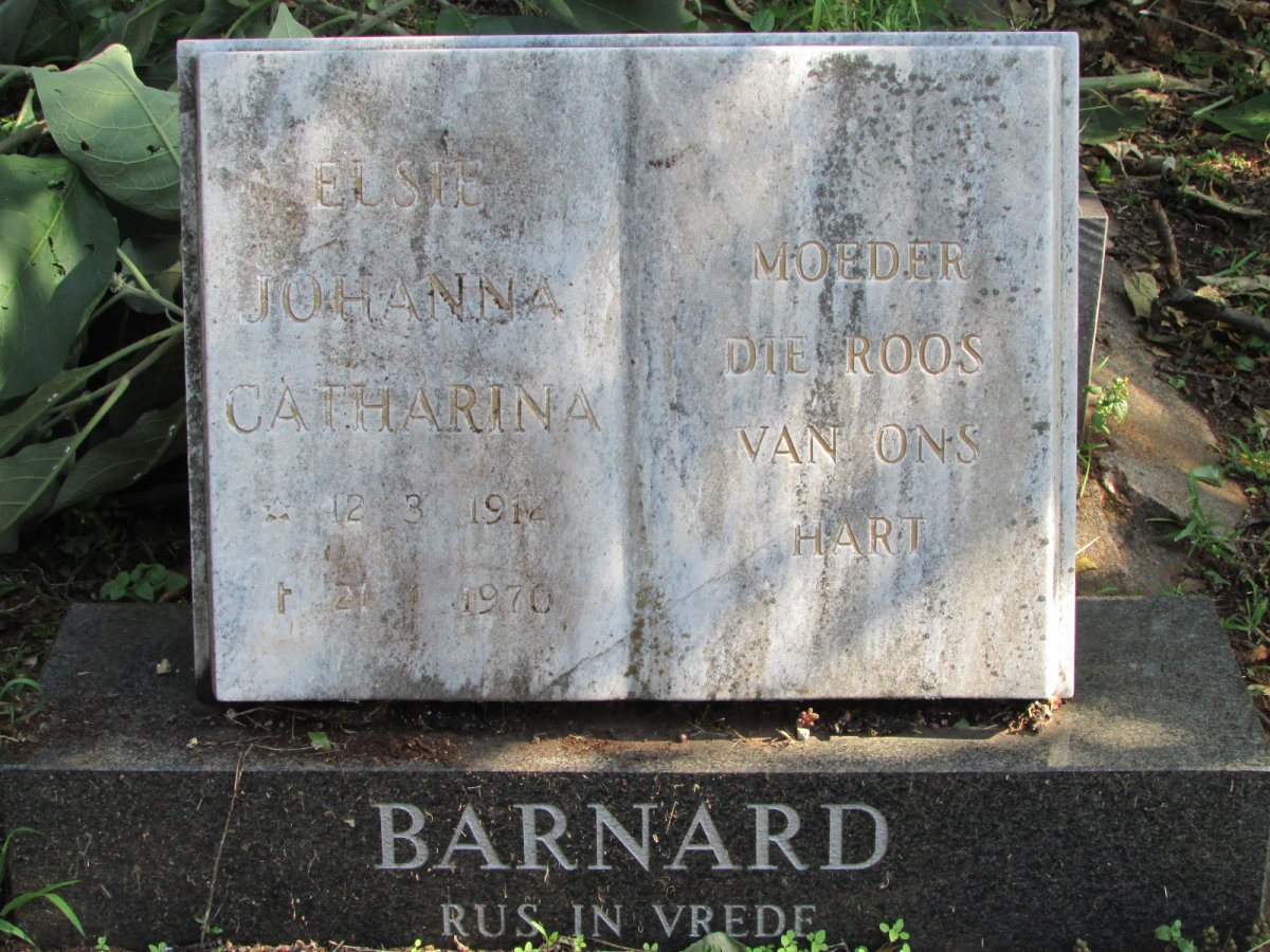 BARNARD Elsie Johanna Catharina 1912-1970