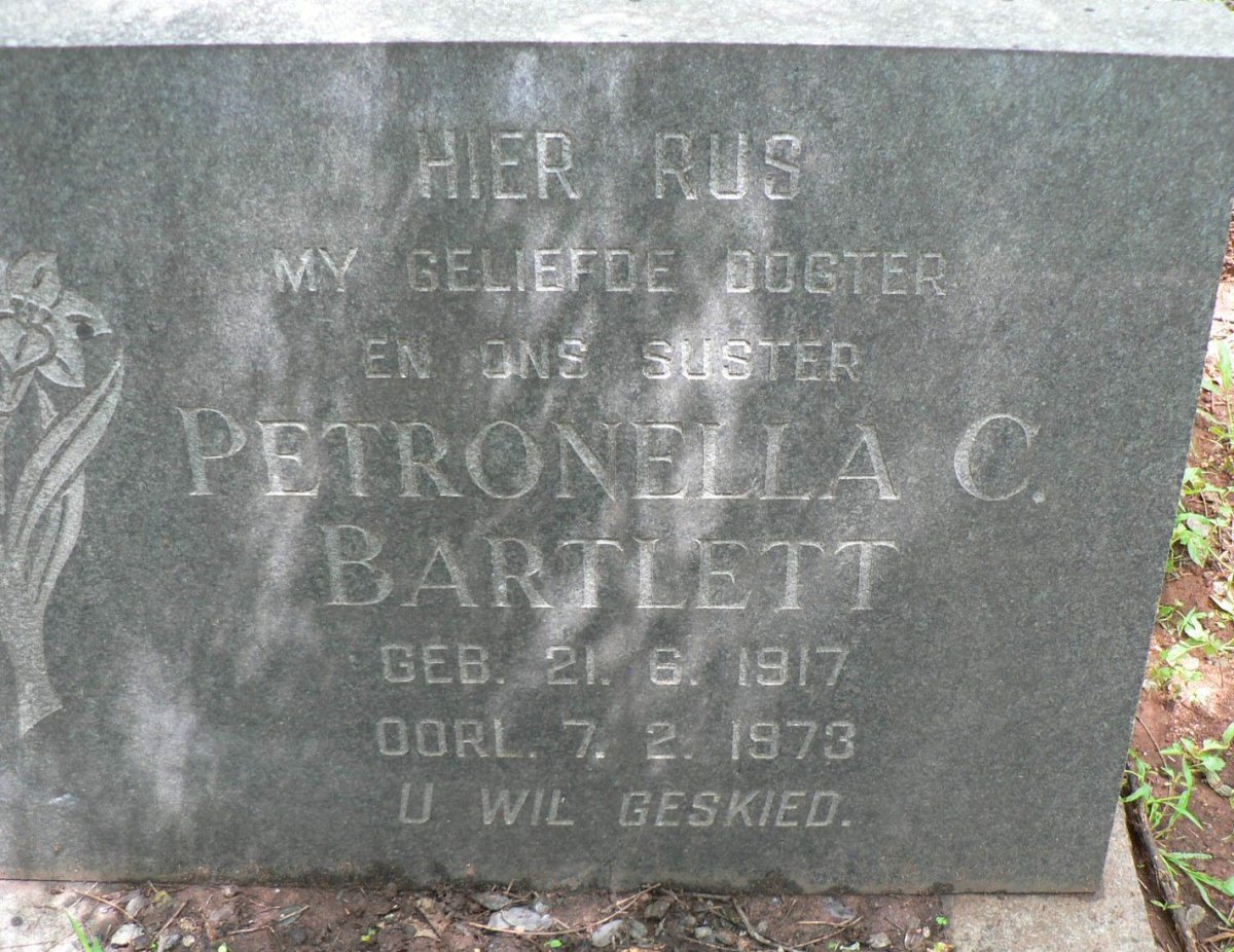BARTLETT Petronella C. 1917-1973