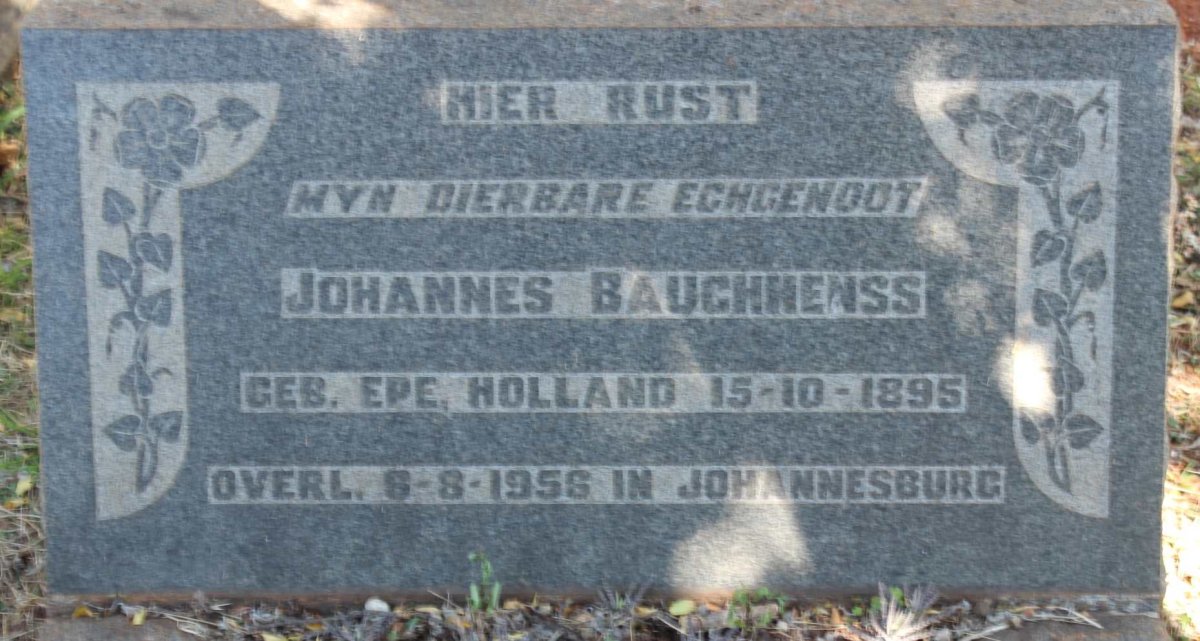 BAUCHHENSS Johannes 1895-1956