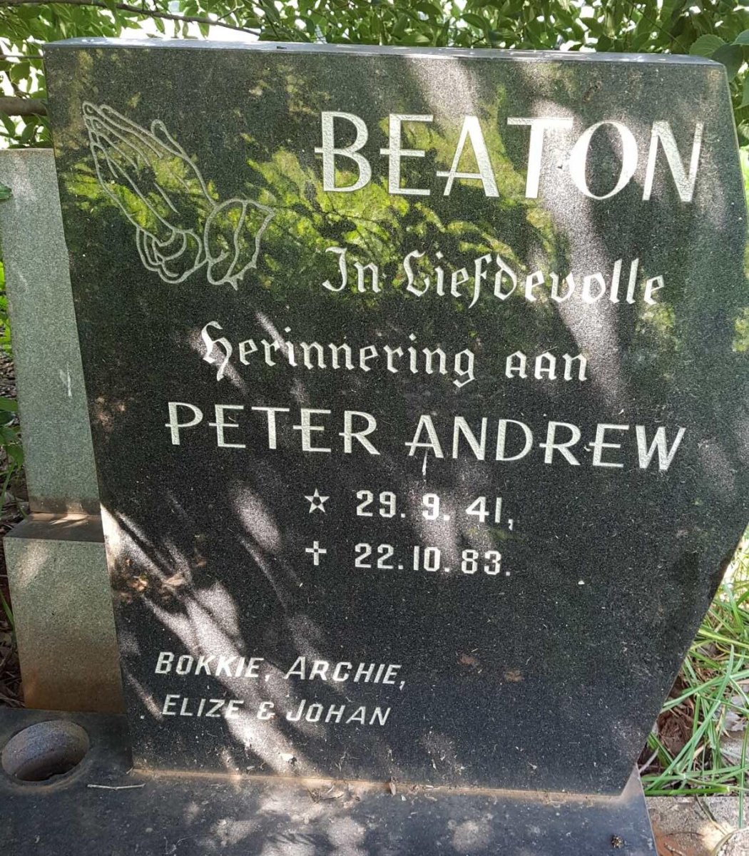 BEATON Peter Andrew 1941-1983