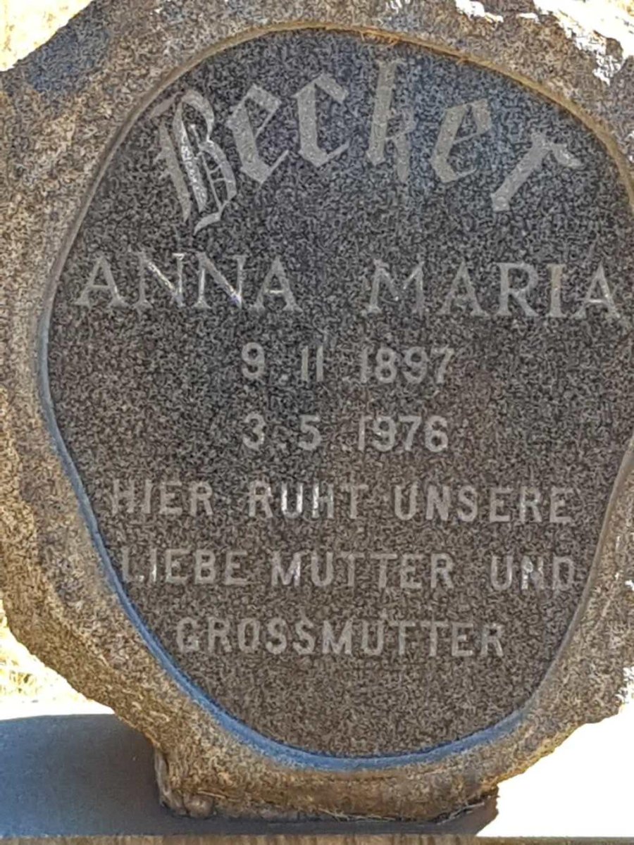 BECKER Anna Maria 1897-1976