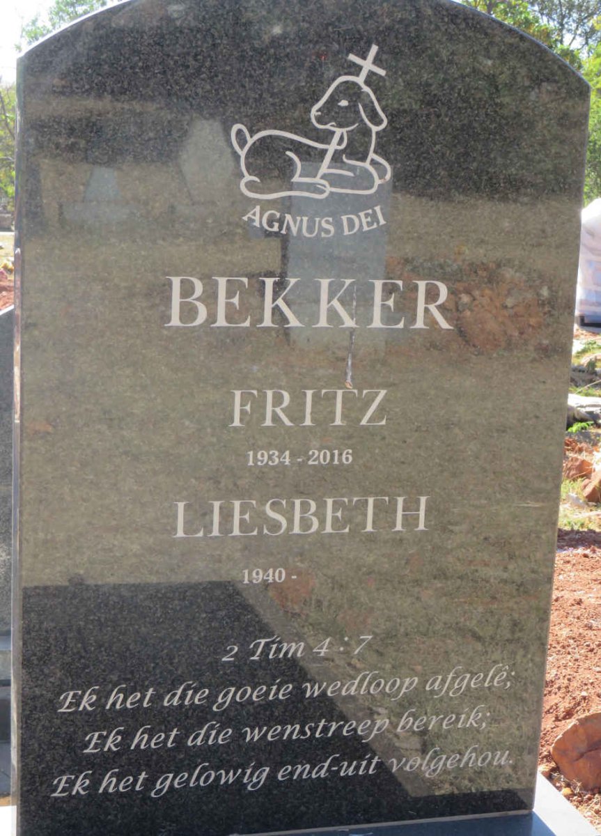 BEKKER Fritz 1934-2016 &amp; Liesbeth 1940-