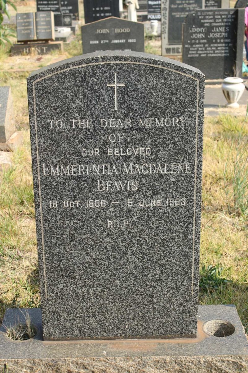 BEAVIS Emmerentia Magdalene 1906-1963