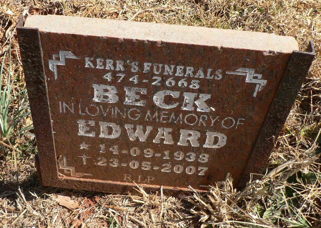 BECK Edward 1938-2007