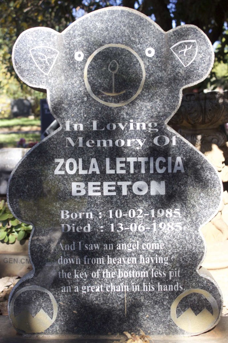 BEETON Zola Letticia 1985-1985