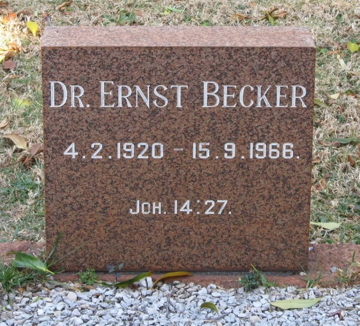 BECKER Ernst 1920-1966