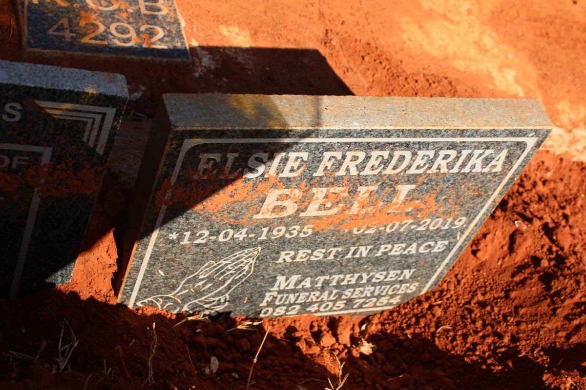 BELL Elsie Frederika 1935-2019