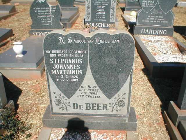 BEER Stephanus Johannes Marthinus, de 1925-1983