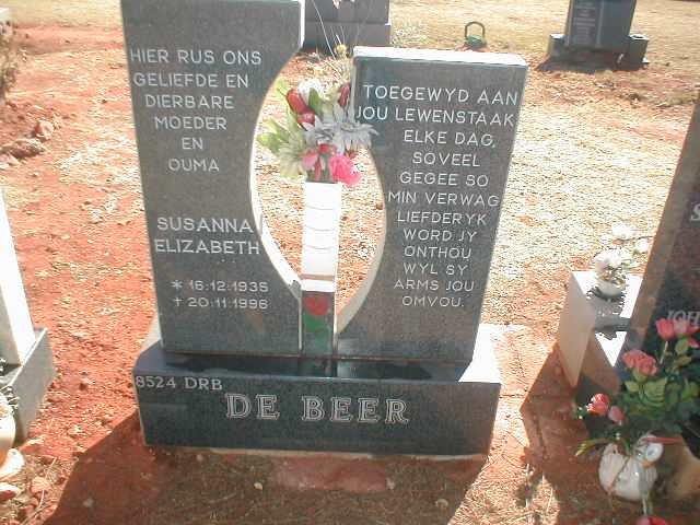 BEER Susanna Elizabeth, de 1935-1996