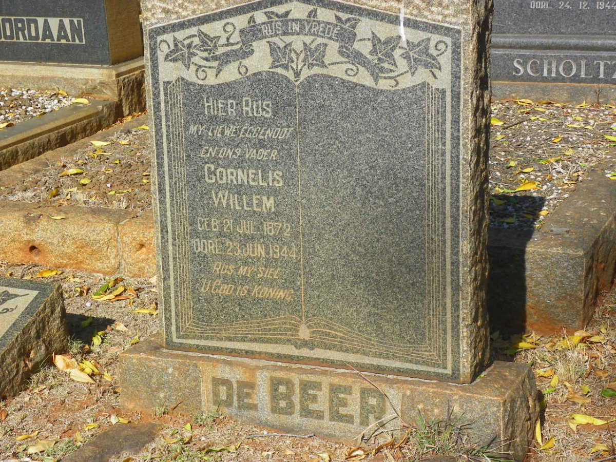 BEER Cornelis Willem, de 1872-1944