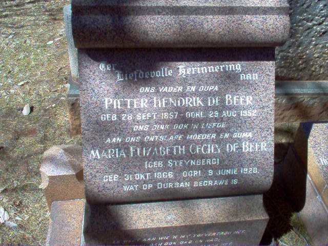 BEER Pieter Hendrik, de 1857-1952 &amp; Maria Elizabeth Cecily STEYNBERG 1866-1928