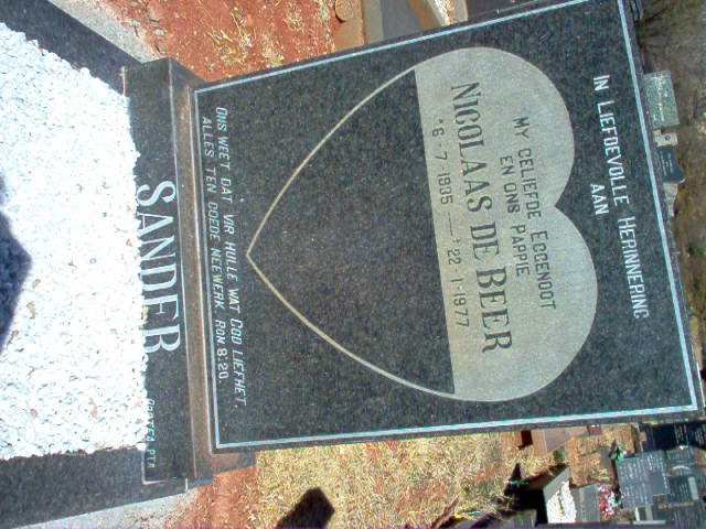 BEER Nicolaas, de 1935-1977