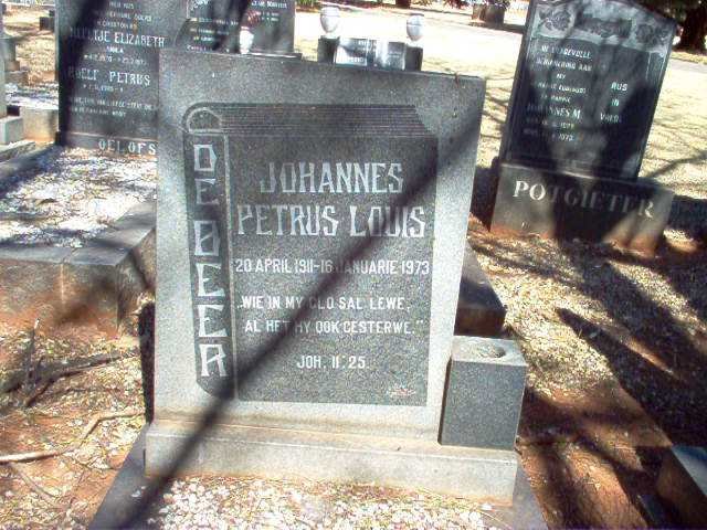 BEER Johannes Petrus Louis, de 1911-1973