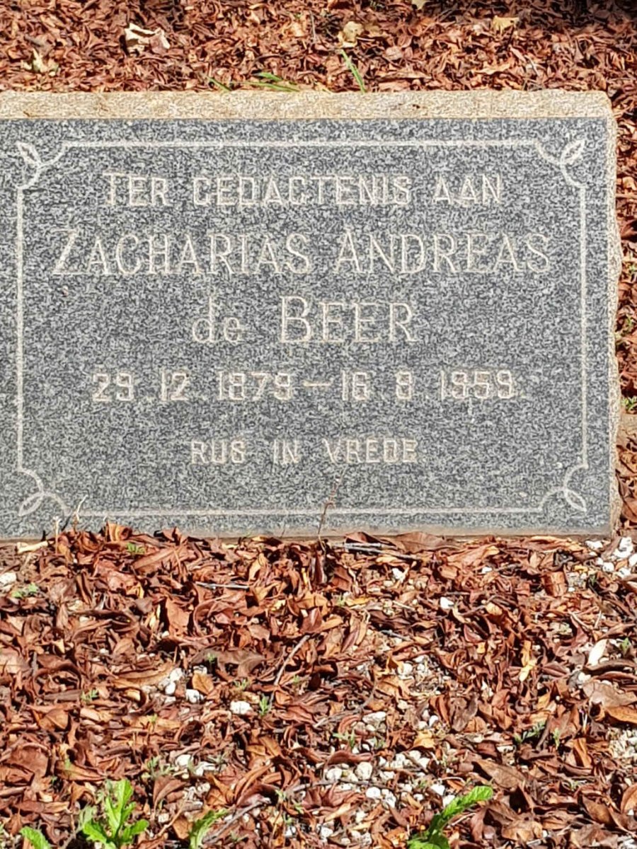 BEER Zacharias Andreas, de 1879-1959
