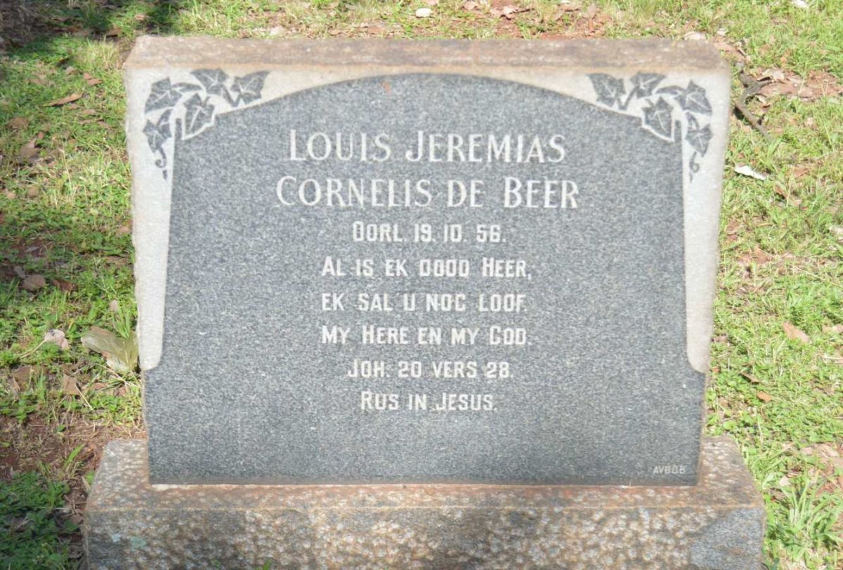 BEER Louis Jeremias Cornelis, de -1956